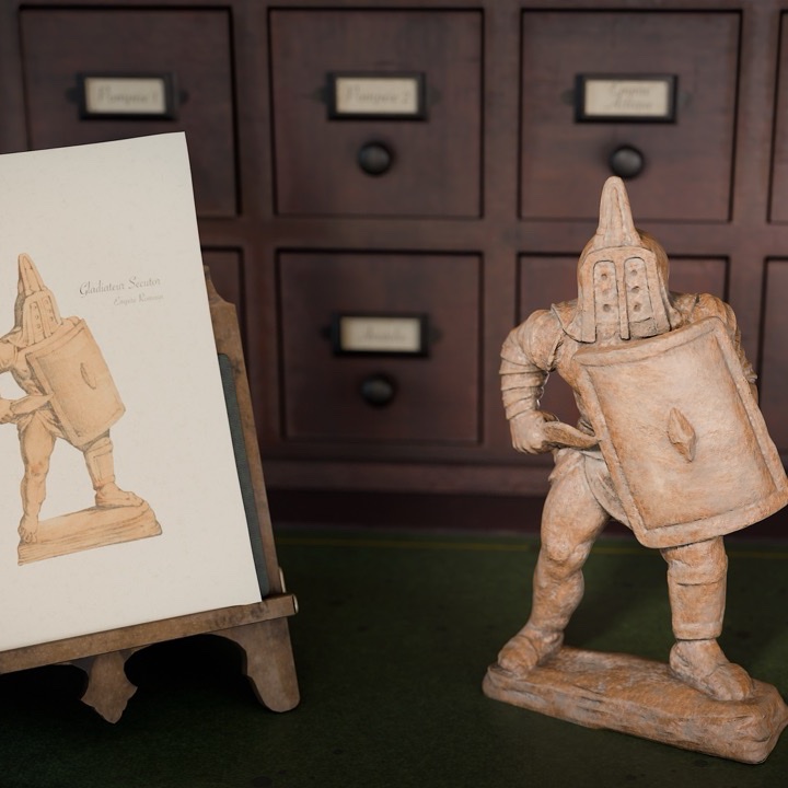 Restitutions 3D d'objets antiques de la collection Muret